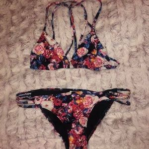 Abercrombie & Fitch floral swim